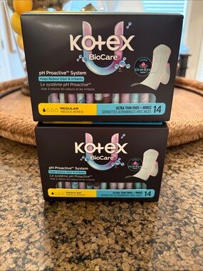 Kotex BioCare Ultra Thin Pads with Wings - Regular - Bundle